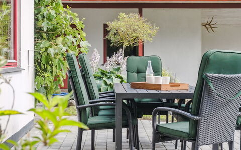 Hakon - 550M from the Sea: Furniture, Outdoor Furniture, Chair, Outdoor Table, Garden, Shade, Armrest, Patio, Kitchen & Dining Room Table, Houseplant