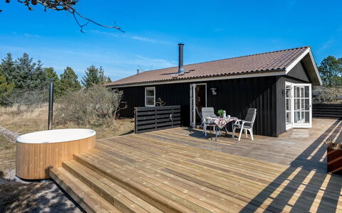 Andrea - 1.6Km from the Sea: Wood, Wood Stain, Plank, Hardwood, Cottage, Deck, Siding, Shade, Wood Flooring, Garden Buildings