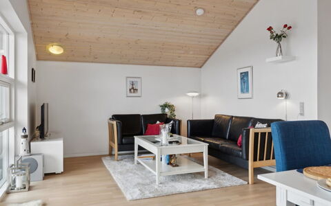 Yvette - 150M from the Sea: Furniture, Interior Design, Flooring, Wood, Couch, Ceiling, Living Room, Room, Floor, Table