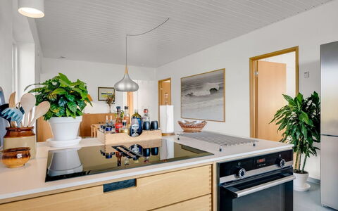 Yakari - 1Km from the Sea: Kitchen, Countertop, Interior Design, Furniture, Kitchen Appliance, Wood, Ceiling, Home Appliance, Cabinetry, Flooring