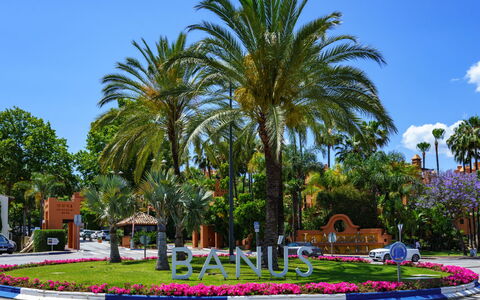 Puerto Banus First Line: Sky, Building, Furniture, Daytime, Property, Chair, Light, Table, Nature, Shade