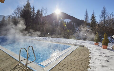 Viehhofen 100: Sky, Water, Cloud, Plant, Swimming Pool, Tree, Mountain, House, Natural Landscape, Leisure
