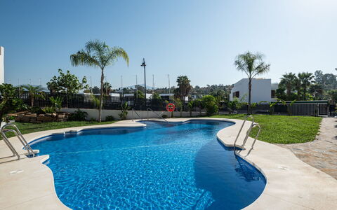 Campanario Townhouse: Water, Sky, Property, Plant, Swimming Pool, Azure, Tree, Body Of Water, Leisure, Building