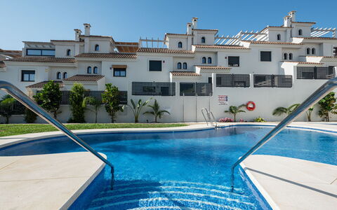 Campanario Townhouse: Water, Plant, Building, Property, Sky, Swimming Pool, Window, Azure, House, Outdoor Furniture