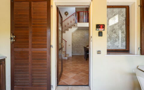 Villasimius 683: Property, Building, Door, Picture Frame, Wood, House, Floor, Flooring, Home Door