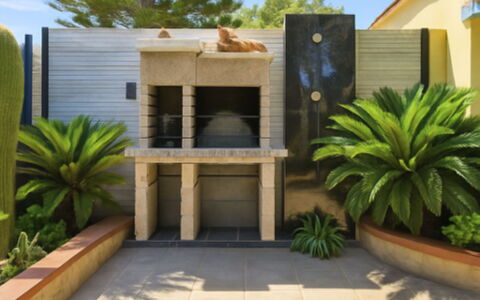 Villasimius 683: Flowerpot, Garden, Composite Material, Landscaping, Concrete, Shade, Houseplant, Patio, Yard