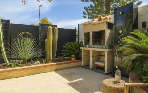 Villasimius 683: Shrub, Garden, Landscaping, Flowerpot, Eco Hotel, Houseplant, Shade, Courtyard, Backyard