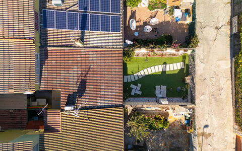 Porru: Building, Daytime, Property, Sky, Water, Plant, Window, Swimming Pool, Tree, Urban Design