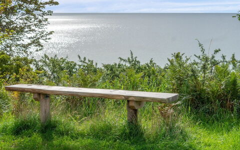 Morten - 120M from the Sea: Roof, Home, Door, Cottage, Shade, Siding, Yard, Estate, Backyard
