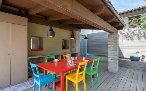 Cascina Basan: Table, Furniture, Property, Building, Chair, Wood, Window, Interior Design, Architecture, Sky