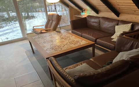 Calla - 250M from the Sea: Furniture, Interior Design, Flooring, Floor, Wood, Ceiling, Wood Flooring, Couch, Living Room, Room