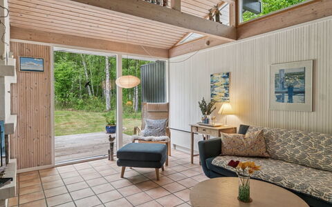 Judyta - 250M to the Fjord: Furniture, Interior Design, Flooring, Wood, Floor, Ceiling, Wood Flooring, Chair, Table, Lighting