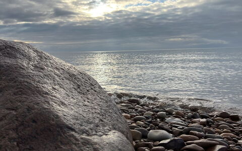 Lucie - 50M from the Sea: Blue, Rock, Water, Cloud, Horizon, Sea, Coast, Shore, Coastal And Oceanic Landforms