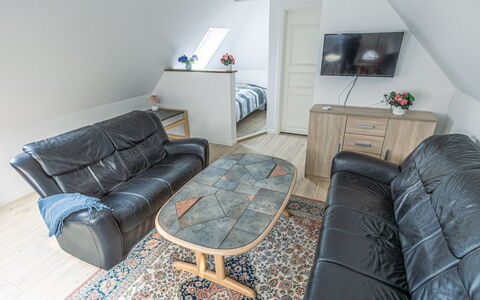 Arnora - 48Km from the Sea: Flooring, Furniture, Wood, Floor, Interior Design, Couch, Room, Living Room, Home, Wood Flooring