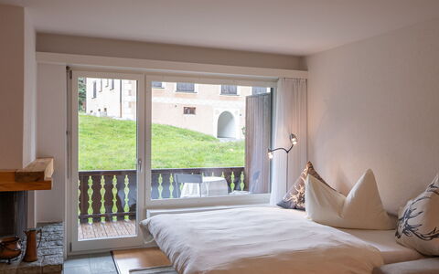 Pontresina 15: Furniture, Building, Comfort, Window, Table, Wood, Textile, Shade, Pillow