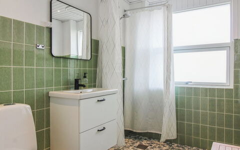 Skyler - 400M from the Sea: Flooring, Wall, Plumbing Fixture, Floor, Interior Design, Bathroom, Plumbing, Tile, Toilet, Sink