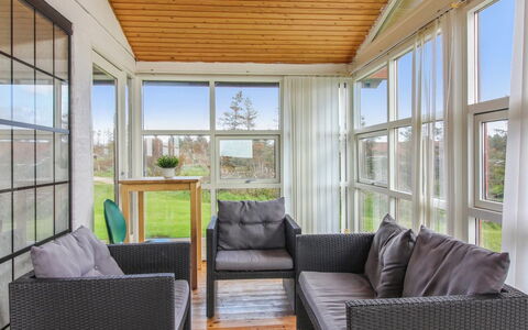 Skyler - 400M from the Sea: Furniture, Wood, Interior Design, Flooring, Floor, Ceiling, Porch, Chair, Home, Couch