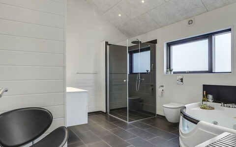Jonne - 200M to the Fjord: Flooring, Plumbing Fixture, Interior Design, Ceiling, Floor, Bathroom, Sink, Tap, Plumbing, Light Fixture