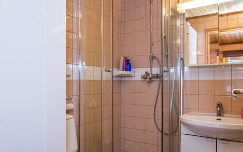 Metsänpirtti 4: Interior Design, Bathroom, Plumbing Fixture, Bathroom Sink, Flooring, Floor, Room, Sink, Plumbing, Tap
