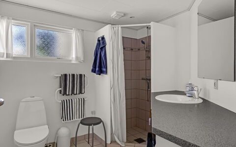 Thara - 100M from the Sea: Plumbing Fixture, Flooring, Floor, Interior Design, Sink, Toilet, Plumbing, Bathroom, Toilet Seat, Composite Material