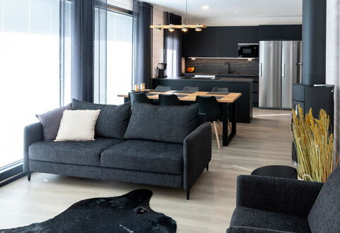 Saanan Helmi: Furniture, Interior Design, Flooring, Couch, Floor, Wood, Living Room, Apartment, Home, Lighting