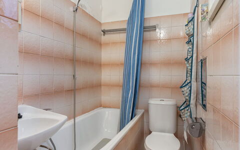 Prague Centre 24: Bathroom, Plumbing Fixture, Flooring, Floor, Interior Design, Plumbing, Toilet, Bathroom Sink, Room, Tap
