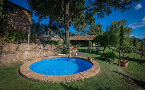 Casale Delle Papere, Pool, Romantic Holiday In Nep: Water, Plant, Sky, Blue, Swimming Pool, Azure, Building, Tree, Grass, Shade