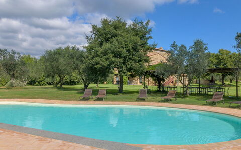 Il Piccione: Tree, Estate, Shade, Hacienda, Swimming Pool, Garden, Lawn, Landscaping, Yard