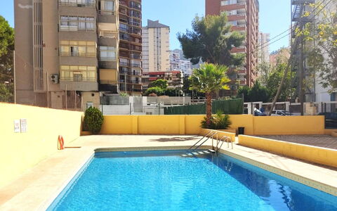 Amsterdam Playa Levante: Water, Sky, Cloud, Property, Swimming Pool, Seaside Resort, Azure, Blue, Building, Outdoor Furniture