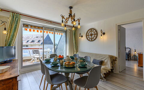 Les Cardinaux: Table, Furniture, Picture Frame, Chair, Wood, Lighting, Building, Interior Design, Floor, Flooring