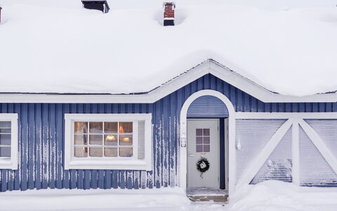 Päivänsäde: Wood, Snow, Winter, Cottage, Freezing, Home, Log Cabin, Larch, Siding