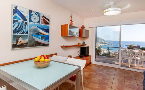Codolar: Furniture, Interior Design, Flooring, Table, Kitchen & Dining Room Table, Floor, Chair, Room, Apartment, Sea