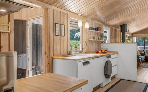 Thrineke - 600M from the Sea: Wood, Flooring, Interior Design, Ceiling, Floor, Major Appliance, Kitchen, Countertop, Furniture, Room