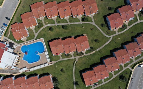 Son Bou Gardens 3 Dorm: Sky, Water, Building, Property, Plant, Azure, Swimming Pool, Cloud, Leisure, Window