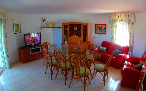 Villa Marisol: Furniture, Picture Frame, Chair, Table, Wood, Interior Design, Floor, Living Room, Flooring, Window