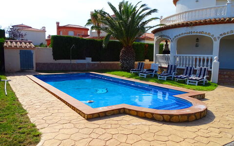 Villa Marisol: Water, Plant, Property, Swimming Pool, Building, Azure, Tree, Outdoor Furniture, Sky, Body Of Water