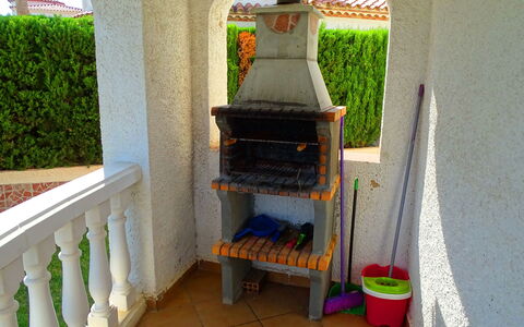 Villa Marisol: Furniture, Green, Plant, Chair, Wood, House, Outdoor Furniture, Gas, Grass, Porch
