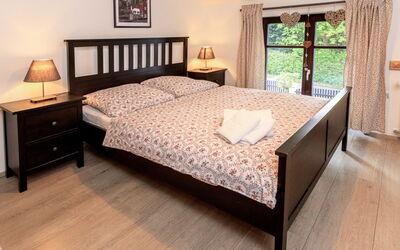 Arnoltice 7 150.7: Furniture, Property, Comfort, Wood, Interior Design, Shade, Window, Floor, Bed, Flooring