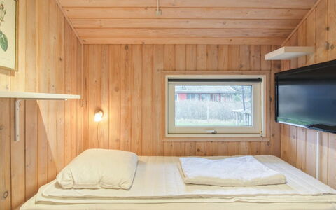 Birger - 500M from the Sea: Interior Design, Wood, Bedroom, Flooring, Ceiling, Floor, Bed, Bed Sheet, Lighting, Room