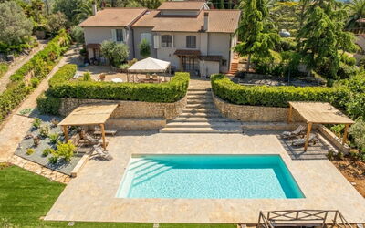 Casale Marittimo 400: Swimming Pool, Garden, Resort, Backyard, Landscaping, Estate, Leisure, Eco Hotel, Flagstone, Courtyard