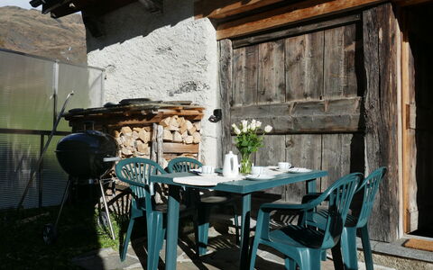 Rustico Orsaira: Table, Building, Furniture, Plant, Wood, Window, Interior Design, House, Door, Outdoor Table