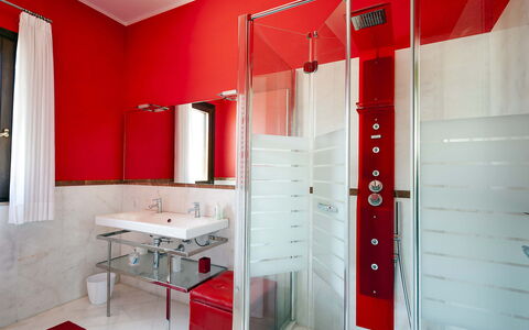 Villa Cornino - Custonaci, Sicilia: Mirror, Tap, Plumbing Fixture, Sink, Property, Building, Bathroom Sink, Bathroom, Architecture, Interior Design