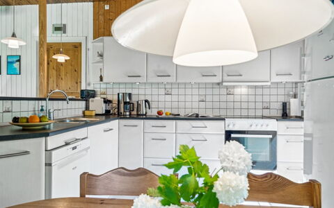 Benthe - 200M from the Sea: Interior Design, Ceiling, Light Fixture, Flooring, Furniture, Floor, Lighting, Chandelier, Kitchen & Dining Room Table, Kitchen