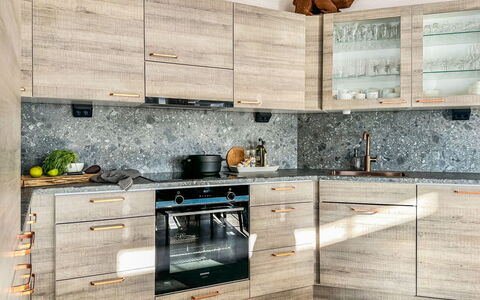 Kontiokota: Cabinetry, Kitchen, Countertop, Furniture, Kitchen Appliance, Wood, Drawer, Flooring, Cupboard, Interior Design