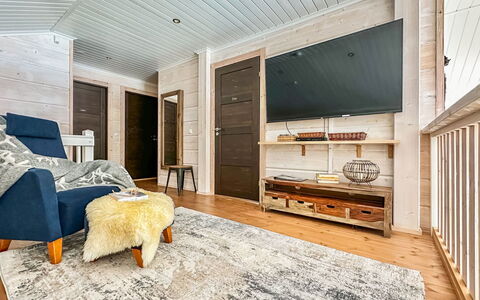 Kontiokota: Flooring, Furniture, Interior Design, Floor, Wood Flooring, Wood, Ceiling, Living Room, Room, Lighting