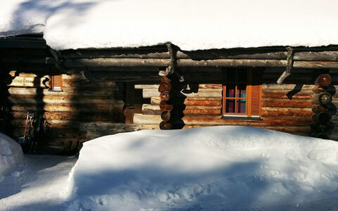 Kiilopalkinen: Snow, Winter, Wood, Cottage, Freezing, Roof, Log Cabin, Slope, Ice