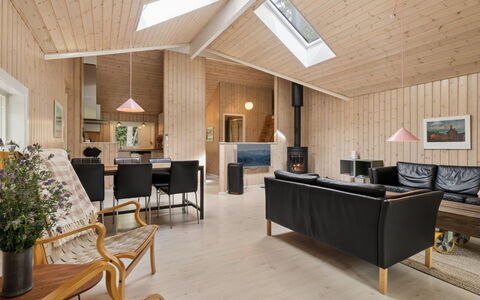 Ellynor - 600M from the Sea: Wood, Interior Design, Ceiling, Furniture, Flooring, Light Fixture, Floor, Living Room, Home, Room
