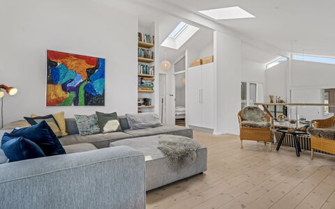 Annrike - 400M from the Sea: Furniture, Interior Design, Flooring, Floor, Couch, Wall, Wood Flooring, Wood, Ceiling, Living Room