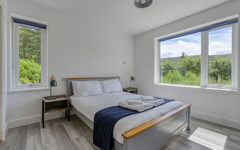 Loch View: Wood, Bedroom, Interior Design, Ceiling, Flooring, Bed, Floor, Bedding, Bed Sheet, Home