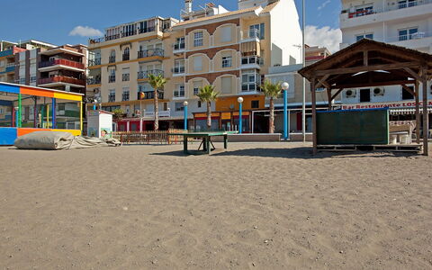 San Luis Playa: Property, Town, Beach, Building, Neighbourhood, Sand, Sky, Architecture, Vacation, Real Estate